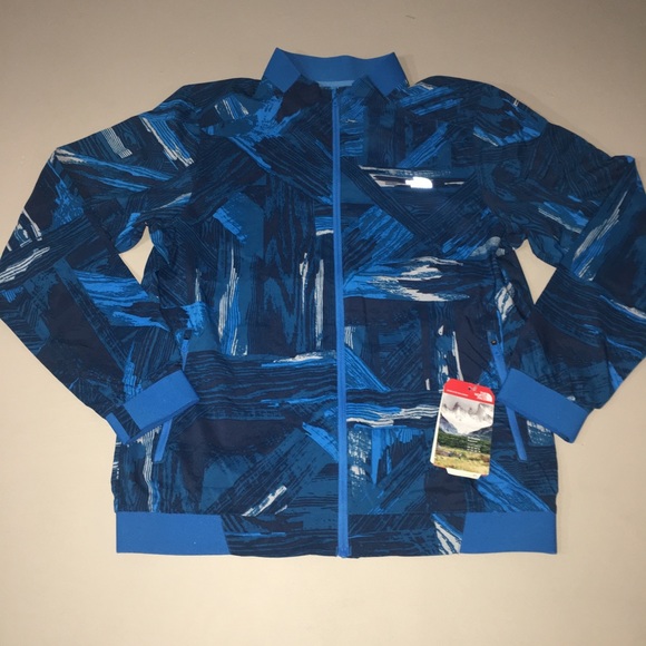The North Face Rapido Running Jacket Blue Medium - Picture 1 of 6